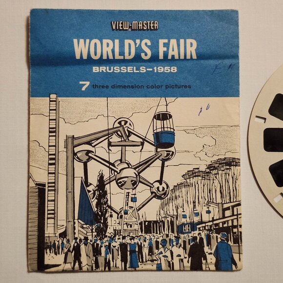 VINTAGE World's Fair Brussels 1958 View Master Reel ATOMIC AGE - Picture 3 of 5